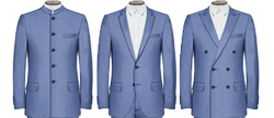 Blauer Anzug konfigurieren