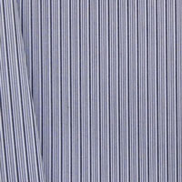 Weiss mit grauen Streifen (100% Cotton) Italy