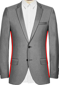 Massgeschneidertes Jacket, tailliert, eng geschnitten - Taillierter Schnitt Massgeschneidertes Jacket, tailliert, eng geschnitten - Taillierter Schnitt