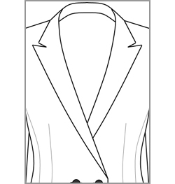 Blazer mit steigendem Revers, für den perfekten Hosenanzug. Blazer mit steigendem Revers, für den perfekten Hosenanzug.