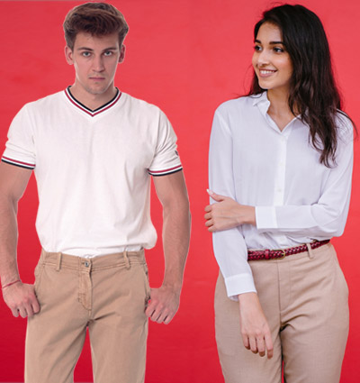 Khakihosen für Damen und Herren, massgeschneiderte Khakis