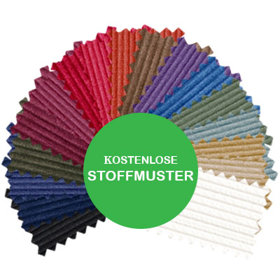 Stoffmusterkarte Cord Anzug