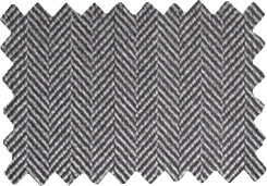 Tweed Rock mit Fischgrätmuster in Schwarz-Grau
