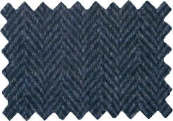 Tweed Rock mit Fischgrätmuster Schwarz-Blau