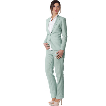 leinen anzug damen pastel